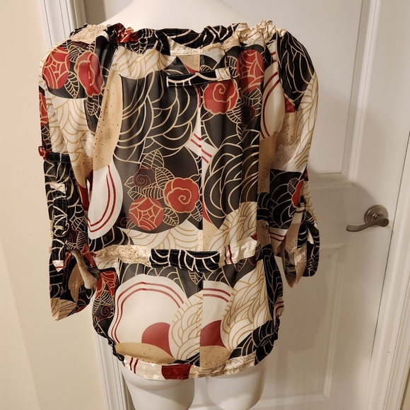 Esther Chen luxury silk blouse size 6 - Picture 5 of 11